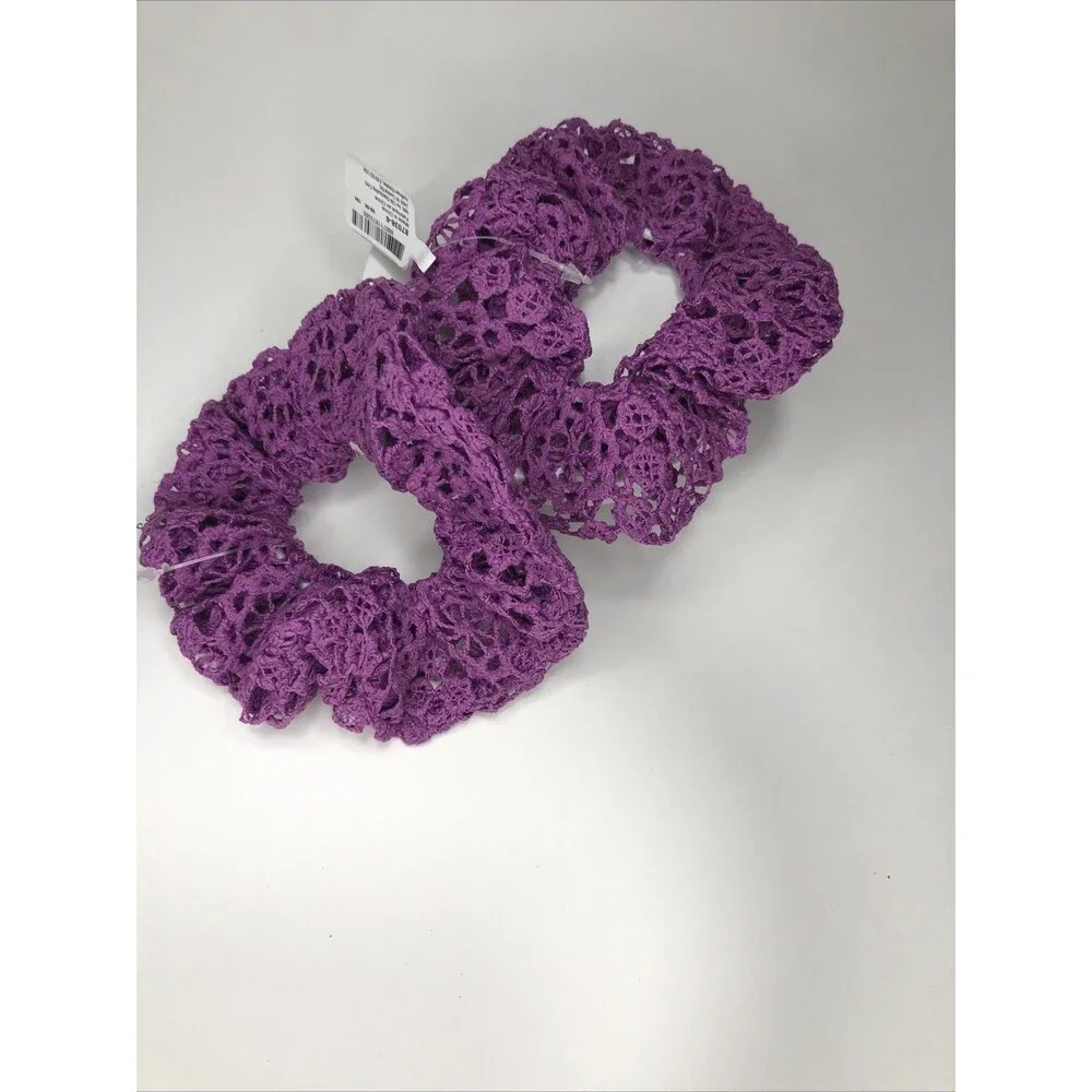 Hair Accessories,purple Scrunchies (2count) , hair ties. Cute hair accessory